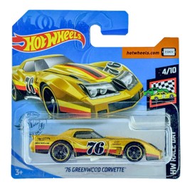 Hot Wheels '76 Greenwood Corvette HW Race Day 4/10 2020 (34/250) Short Card