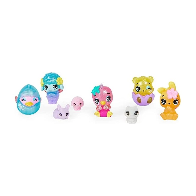 Spin Master Hatchimals CollEGGtibles Spring Basket with 5 Characters &