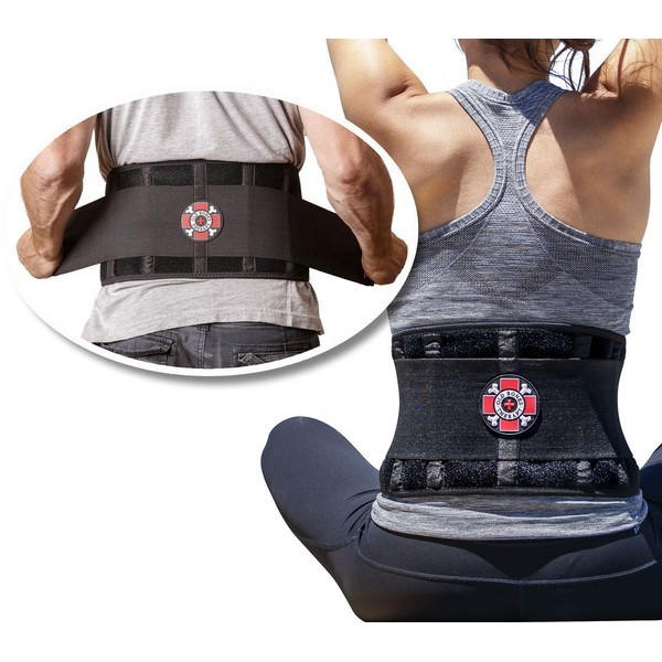 Old Bones Therapy Lower Back Brace with Adjustable Straps | Lumbar Support for Immediate Relief (Back Brace, XXL, Fits 43 - 50 Inches)