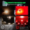 2pcs AC/DC 9-36V H21W LED Bulbs Red,Error Free BAY9S 64136
