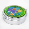 Feng Shui 3 Cells Abundance Pill Boxes Portable Mirror with