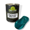 LiME LiNE Turquoise Metal Flake Automotive Basecoat- No Reducer Needed,