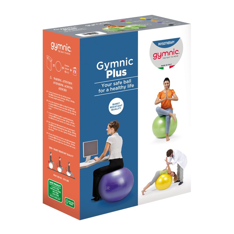 Gymnic Plus 65 Exercise Ball, Purple