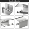 Tindbea Toilet Paper Holder with Phone Shelf, Adhesive or Screw