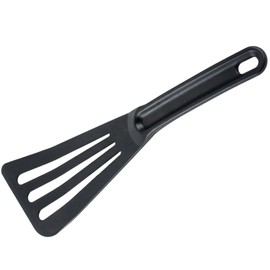 Mercer Culinary Hell's Tools Hi-Heat Slotted Spatula, 12 Inch x 3.5 Inch, Black