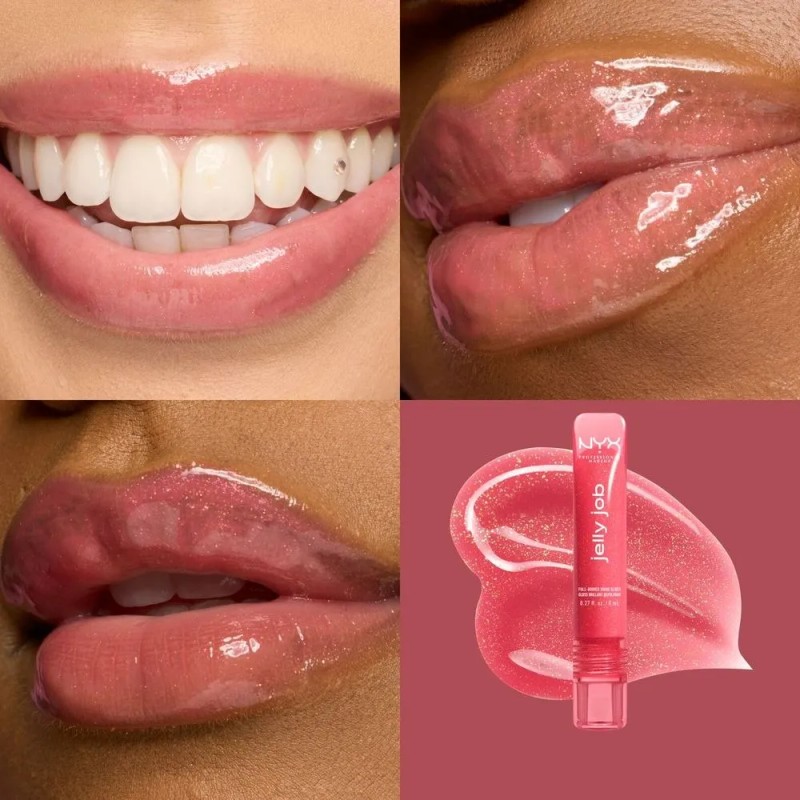 Nyx Professional Makeup Brillo Labial 8ml Jelly Kissd Rosa