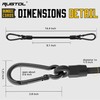 Bungee Cords with Hooks, 12 Inch Long Heavy Duty Bungee