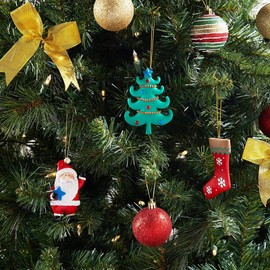 DIY Ceramics for Kids, Ready to Paint Christmas Ornaments (2.3 x 4 in, 26 Pieces)