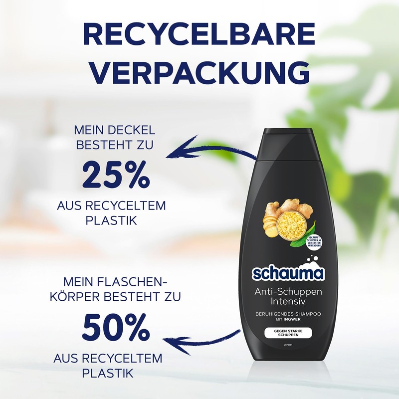 Schauma Anti-Dandruff Shampoo Intensive (400 ml), Hair Shampoo Soothes The