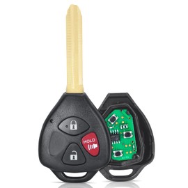 Beefunny Upgraded Remote Key Fob 303MHz 4C for Toyota Tacoma 1995-2004 (1) - Black Plastic Flip Key