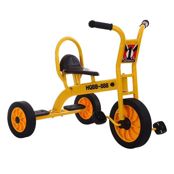 Kids Tricycle for Rider Ages 2+,Preschool Daycare Kids Trike Bike,Metal Kids Trike with Non-Slip Grip, Pedals and Inflation-Free Rubber Wheels,Kids Outdoor Playground Equipment
