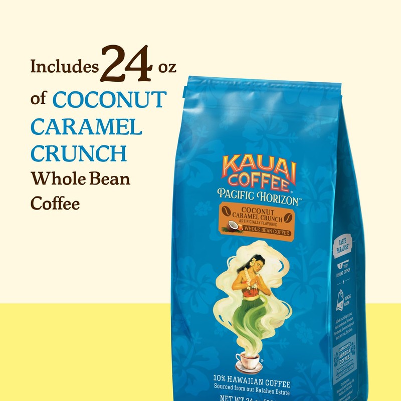 Kauai Coffee Whole Bean Coffee – Smooth, Non-Bitter Medium Roast