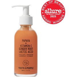Youth To The People Limpiador Facial Exfoliante Suave Superfruit (145 Ml), Gel De Ducha Con Papaya Y Vitamina C, Exfolia E Ilumina, Piel Radiante Y Luminosa, Aroma Energizante, Vegano