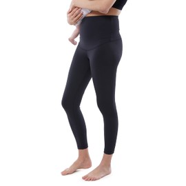 Ingrid and Isabel Basics Postpartum Compression Leggings - Tummy Control & Support Black M