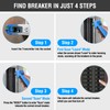 INSTRODOTS Circuit Breaker Finder, Digital Breaker Finder with GFCI Outlet