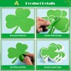 MoDooris 120 Pcs St. Patrick’s Day Shamrock Cutouts 3 Sizes