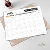 Large Desk Calendar 2025-2026, Calendar with Desk Protecting Pad, Desk