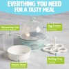 Tasty Mini Rapid Egg Cooker, 5-Egg Capacity for Perfect Hard