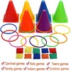 WAIZHIUA 26Pcs Ring Toss Game Set 3 In 1 Carnival