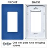 Royal Blue Light Switch Cover Receptacle Outlet Wall Plate 1
