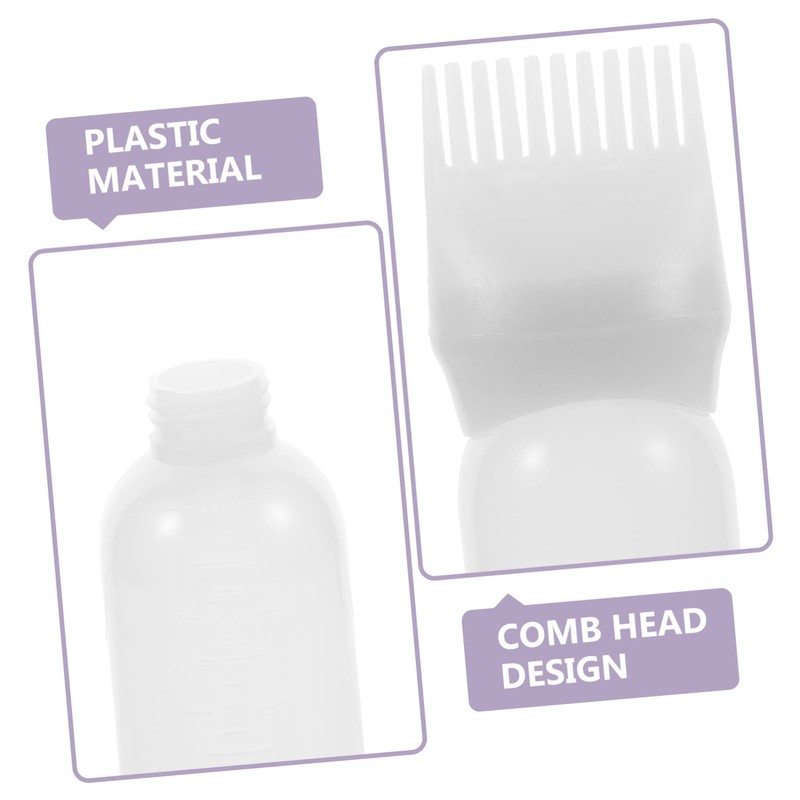 OHPHCALL 3pcs Hair Oiling Applicator Bottle Root Comb Applicator for