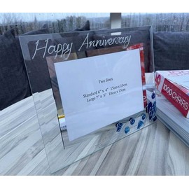 65th Wedding (Blue Sapphire) Anniversary Photo Frame (L) (7x5) Flower