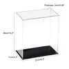 sourcing map Acrylic Clear Display Case Box Dustproof Protection Cube