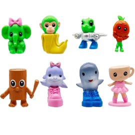 CPRNQY Brainrot Figures Set, 8 Pieces, Italian Brain Red Collectible Figures, Funny Decoration, Ideal for Desk and Shelf, Perfect for Collecting and Gifting
