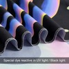 Miytal Blacklight Trippy Tapestry, UV Reactive Horror Wall Hanging Tapestries,
