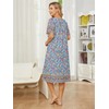 VTUOFC House Dresses for Women with Pockets Floral Cotton Nightgowns