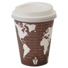 Eco-Products EPHL16WR EcoLid 25% Recy Content Hot Cup Lid, White,