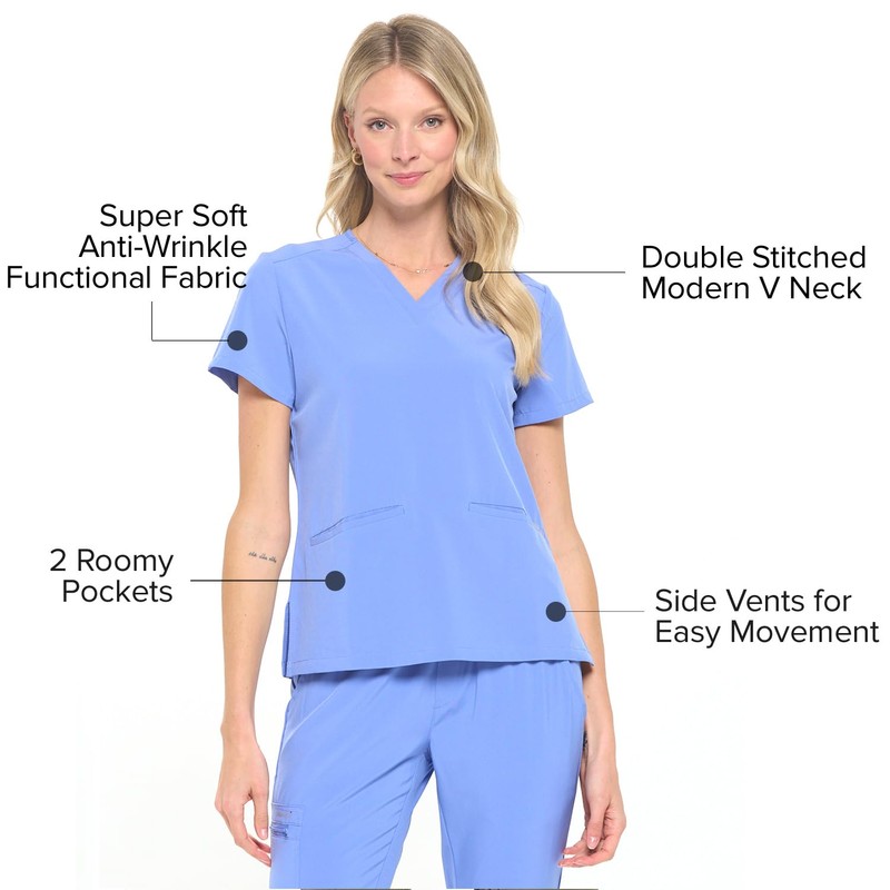 Dagacci Medical Uniform Women and Men Unisex 4-Way Stretch Jogger