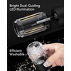 Stainless Steel Rechargeable Electric Salt and Pepper Grinder Set, USB