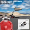 RIDLOG Universal Motorcycle Skull Teardrop Rearview Side Mirrors, 8mm &
