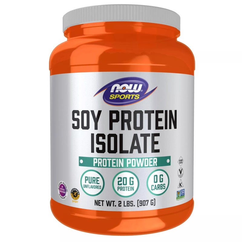 NOW Sports Soy Protein Isolate Unflavored 38 Servings 1 Pack