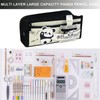 MUNSKT Kawaii Panda Pencil Case, Elegant, Large Capacity Pencil Case,