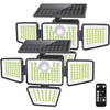 daphino 3000LM Solar Lights Outdoor with Motion Sensor,4 Head 270°