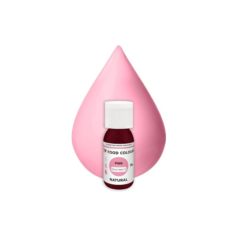 Food Colours Natural Liquid Food Colouring - Pink 18ml