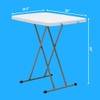 New Home Era 30" Height Adjustable Plastic Folding Tray Table