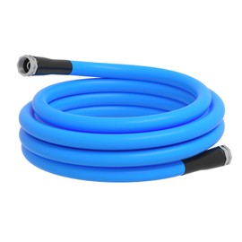 KORVOS 25FT RV Fresh Water Hose,No Kinking Premium Drinking Water Hose,Garden Lead-In Hose 5/8 In, Heavy Duty, Lightweight, Drinking Water Safe