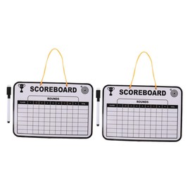 Gogogmee 2pcs Golf Scoreboard with Dry Erase Surface: Writable Erasable Score Board with Dual Sided for Golfing Sports Competitions Training