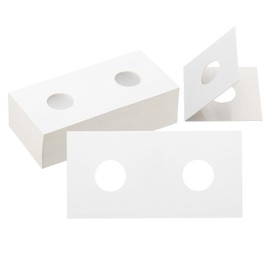 PATIKIL 2 x 2 Coin Flips, 200 Pack 17.5mm Cardboard Coin Holder Paper Coin Holders for Coin Collection Supplies Collector, White