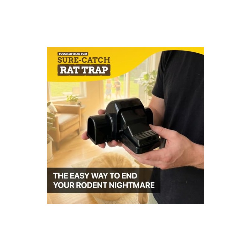 Tougher Than Tom Sure-Catch Rat Trap (2-Pack) - Heavy Duty