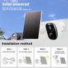 KEPEAK 1080P Solar Powered Wireless Security Camera System Outdoor WiFi