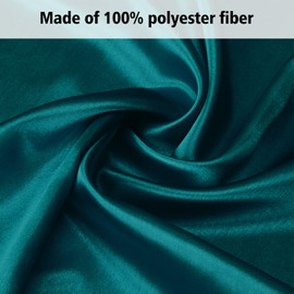 Lirex 2 Pack Satin Pillow Cases, Soft Solid Color Microfiber Satin Pillowcase, Envelope Closure Wrinkle Free Fade Resistant Breathable (Peacock Blue, 50x75cm)