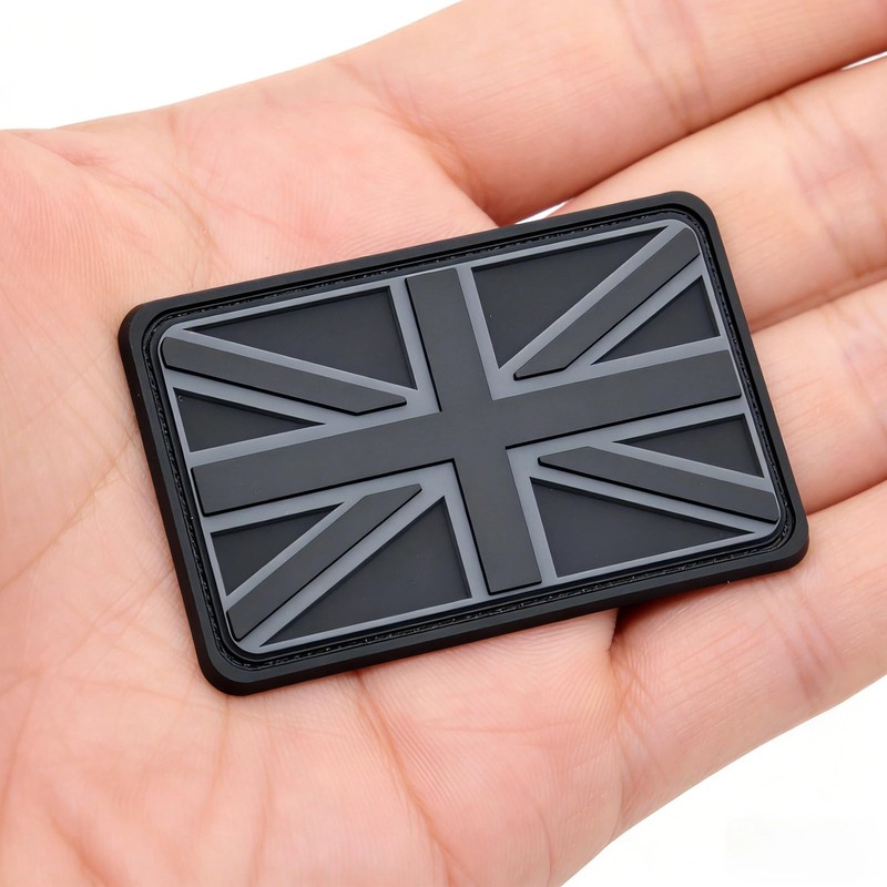 Union Jack Patch, 3D PVC Hook & Loop for Rucksacks,