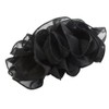 VingTAINE H-24A-BK Fluffy Chiffon Banana Clip, Simple Hair Accessories, Black