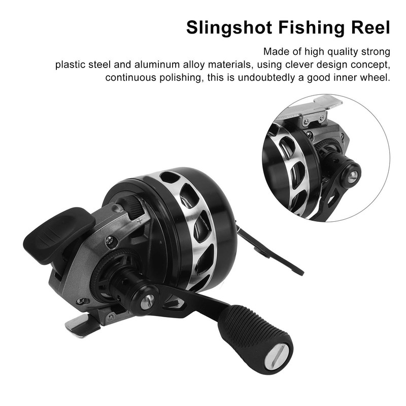 Metal Slingshot Fishing Reel Double Color Oxidation Technology Alloy Lure