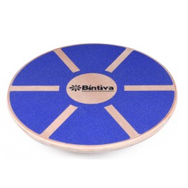 bintiva Wood Balance Board for Fitness Rehab and Stability Training, Purple