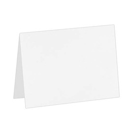 LUXPaper #17 Mini Folded Cards | 2 9/16" x 3 9/16" | White | 100lb. Cover | 500 Qty